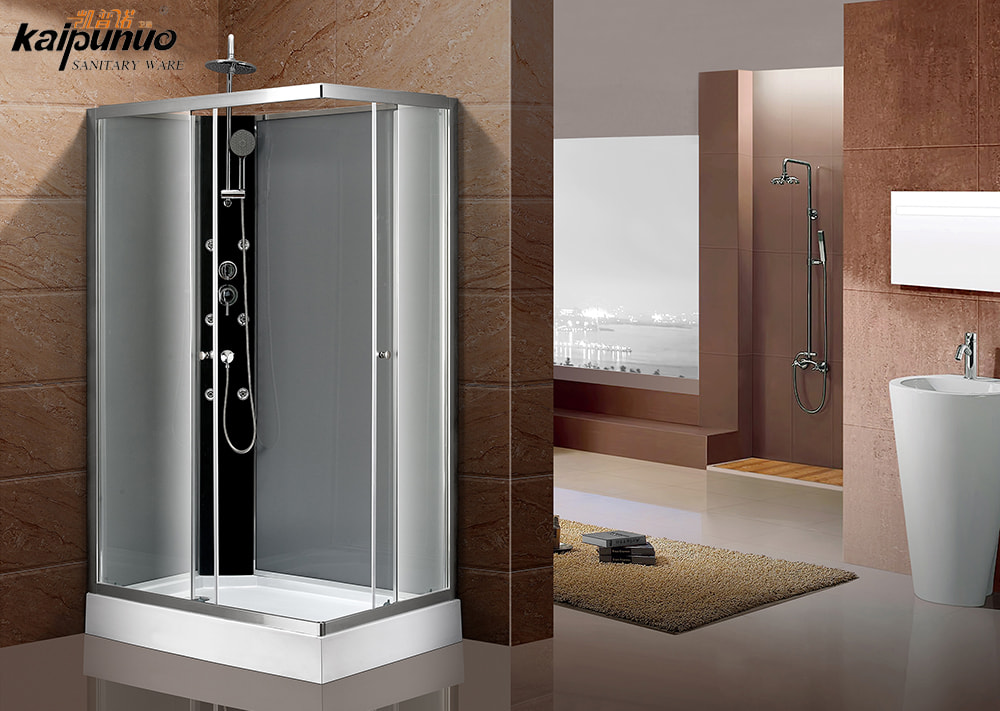 Cabine de chuveiro de porta deslizante de instalação rápida estilo europeu