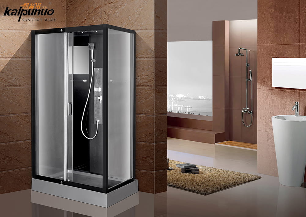 Cabine de chuveiro com porta de vidro deslizante de canto de fácil instalação com melhor preço para banheiro